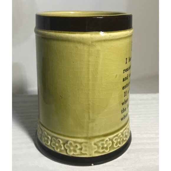 Vintage Japan Beer Mug With Humorous Quote - Picture 3 of 9